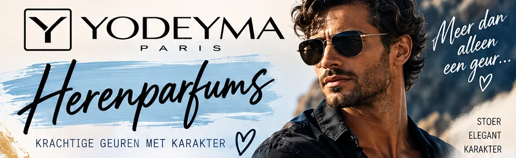 Donkerblauwe Yodeyma herenparfums